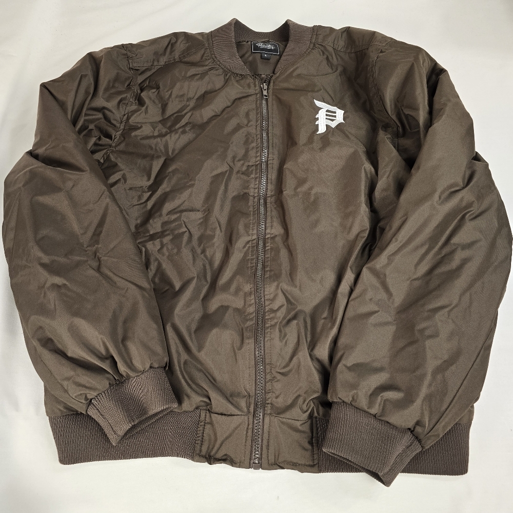 Primitive Skateboarding Brown Bomber Jacket Men's Size Large - Picture 1 of 6